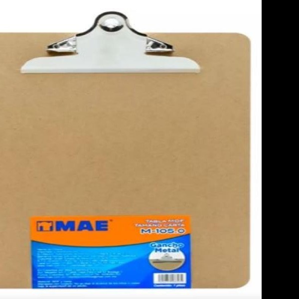 TABLA AGARRAPAPEL MAD. CTA. M1050 GANCHO METAL E.12 C.48